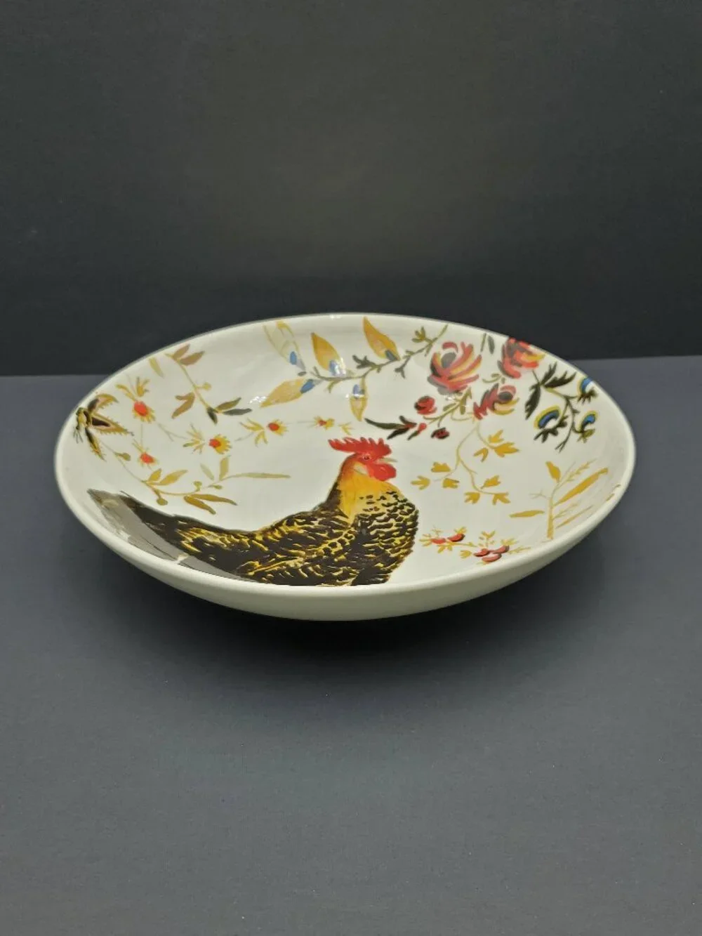 Williams-Sonoma Rooster Francais Soup Pasta Bowl Salad Serving Bowl